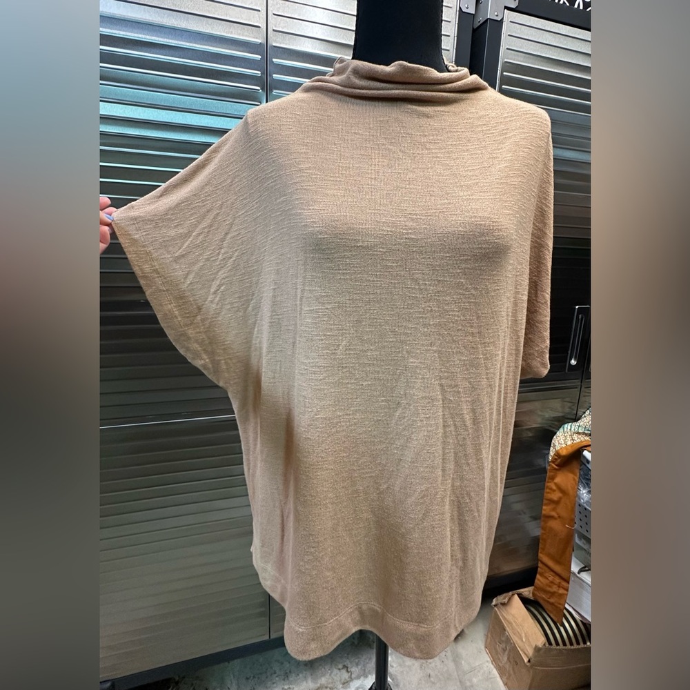 Time and Tru Cream Tan Dolman Sleeve Tunic Top Women’s XXL